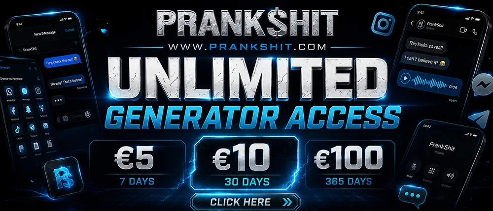 prankshit unlimited access, prank generators premium, fake chat generator, fake message generator, fake call generator, prank tools online, unlimited prank tools, viral prank generator, fake conversation generator, prank content creator