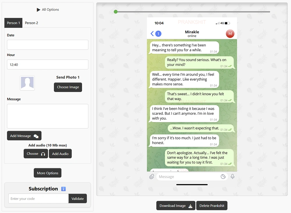 fake telegram