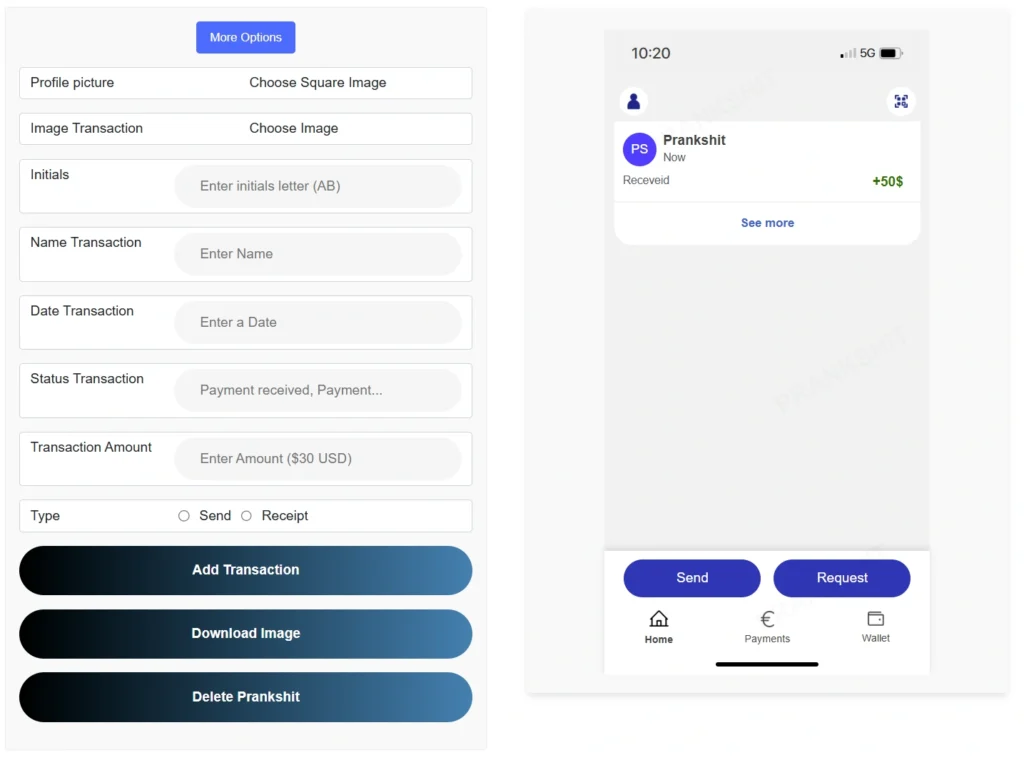 Fake PayPal Generator