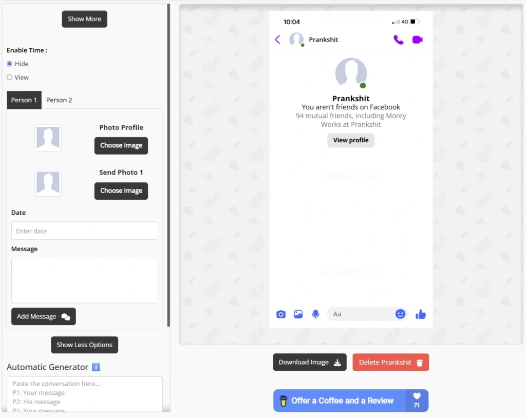 Fake FB Messenger