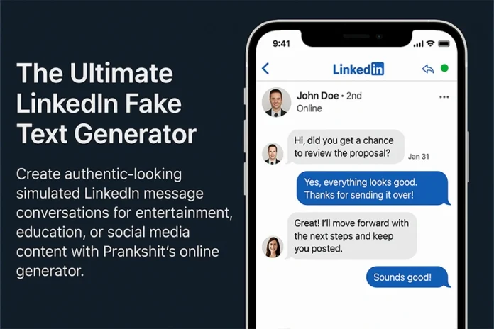 Fake LinkedIn Chat