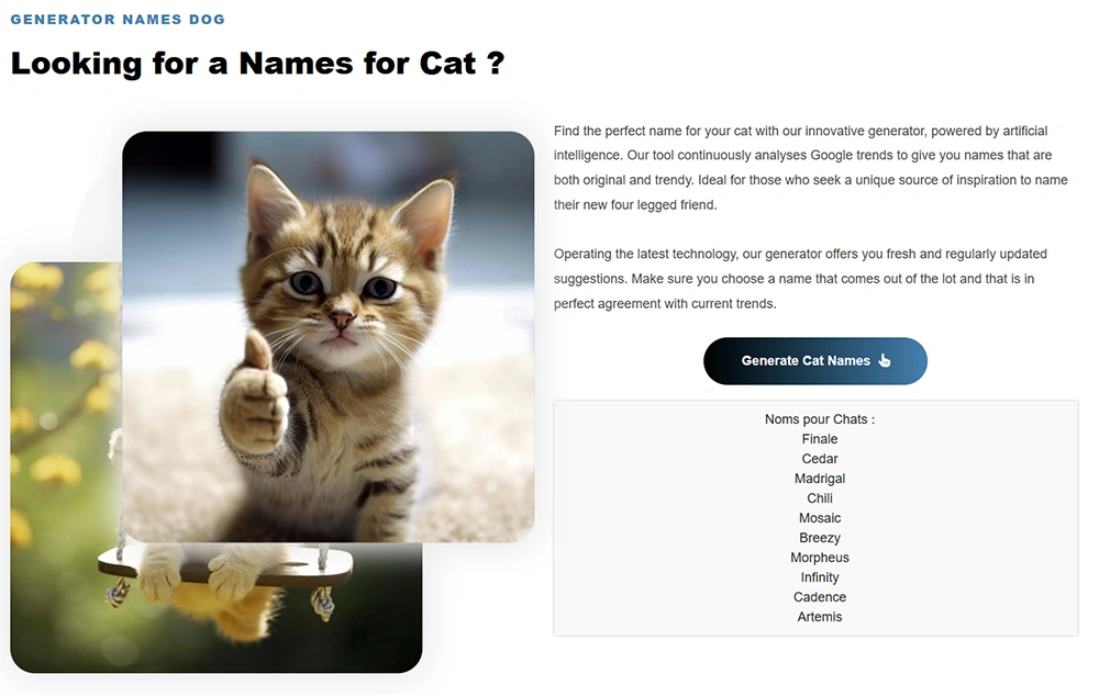 cat names