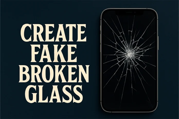fake broken glass