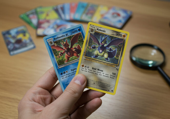 how to tell if a Pokémon card is fake
