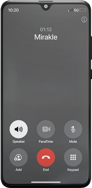 Prankshit fake iPhone call generator fake incoming call prank tool iPhone call simulation
