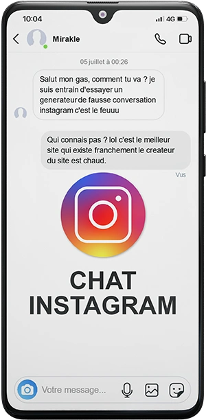 Fake conversation Instagram iPhone screenshot fake