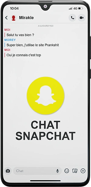Fake conversation Snapchat iPhone screenshot fake